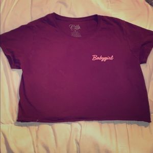 Babygirl crop tee